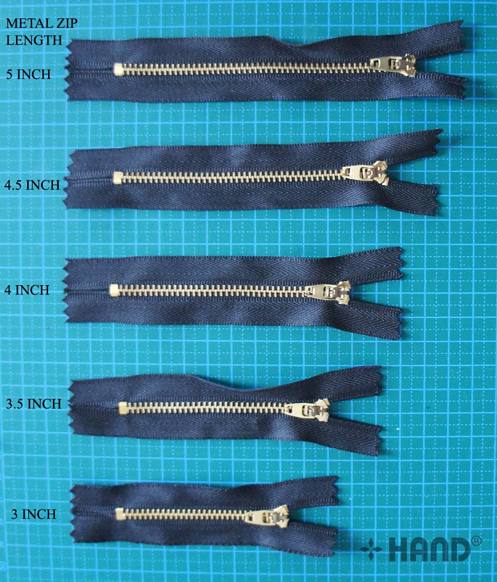 Amazon.com: 5 pcs Jean Zips/Metal Open Ended Zip-Black/Gold, Great